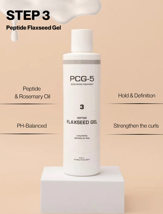 PCG-5 Peptide Flaxseed Gel 250 ml formavimo gelis su peptidais garbanotiems plaukams