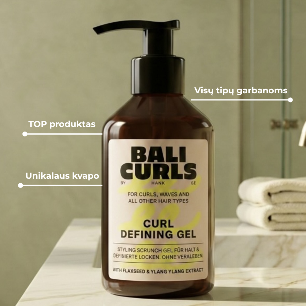 Vidutinės fiksacijos formavimo gelis Curl Defining Gel
