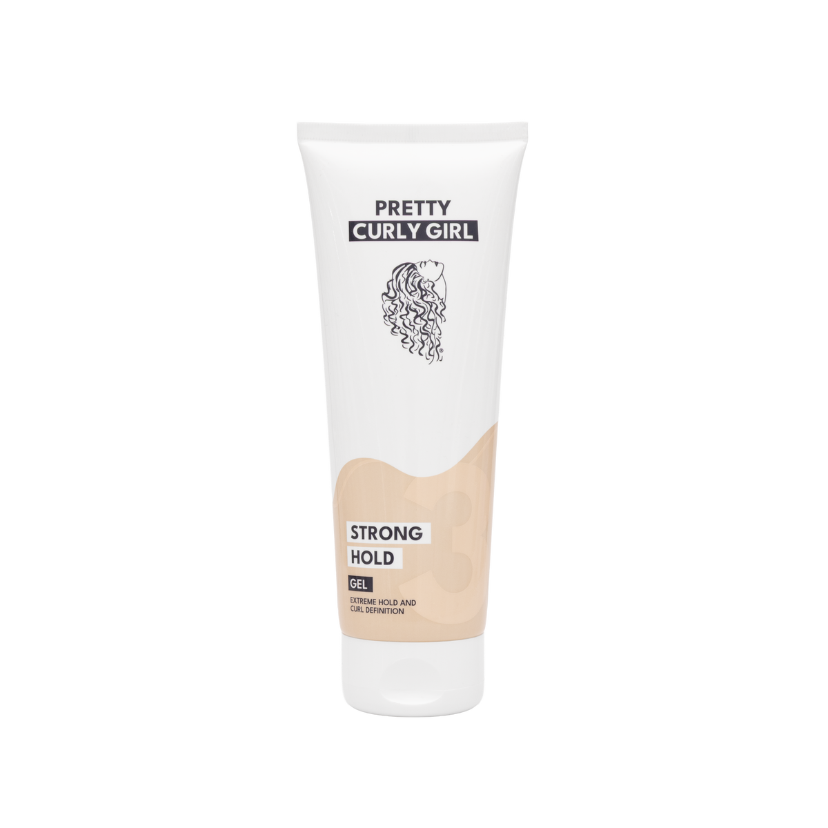 Stiprios fiksacijos gelis garbanotiems plaukams Strong Hold Gel 250 ml be kvapo
