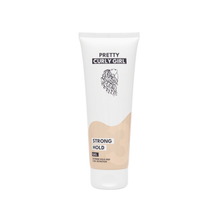 Stiprios fiksacijos gelis garbanotiems plaukams Strong Hold Gel 250 ml be kvapo