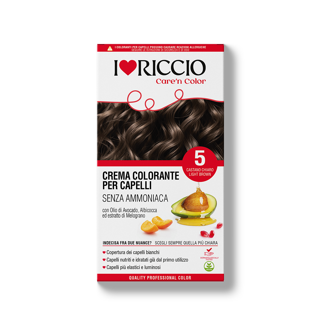 Beamoniakiai plaukų dažai - Šviesiai ruda spalva- Ammonia-free Hair Dying Cream Light Brown Color