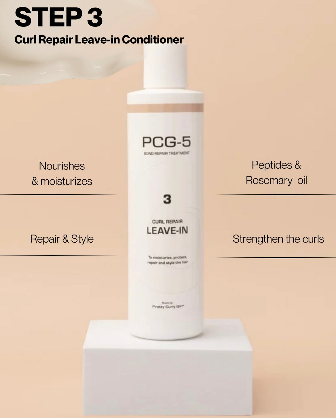 PCG-5 Curl Repair Leave-in 250 ml nenuplaunamas kondicionierius garbanotiems plaukams