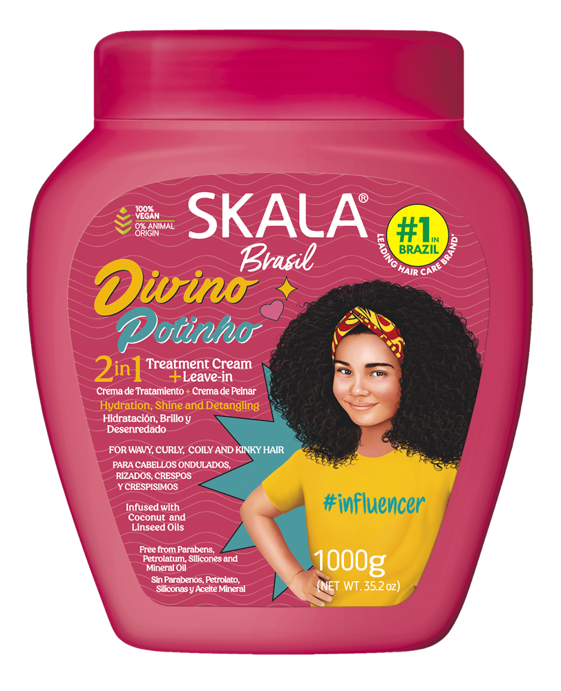 Multi-purpose treatment for curly hair Skala Brasil Divino Potinho