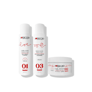 Drėkinanamasis rinkinys garbanotiems ir banguotiems plaukams I Love Riccio Curly and Wavy Hair Kit