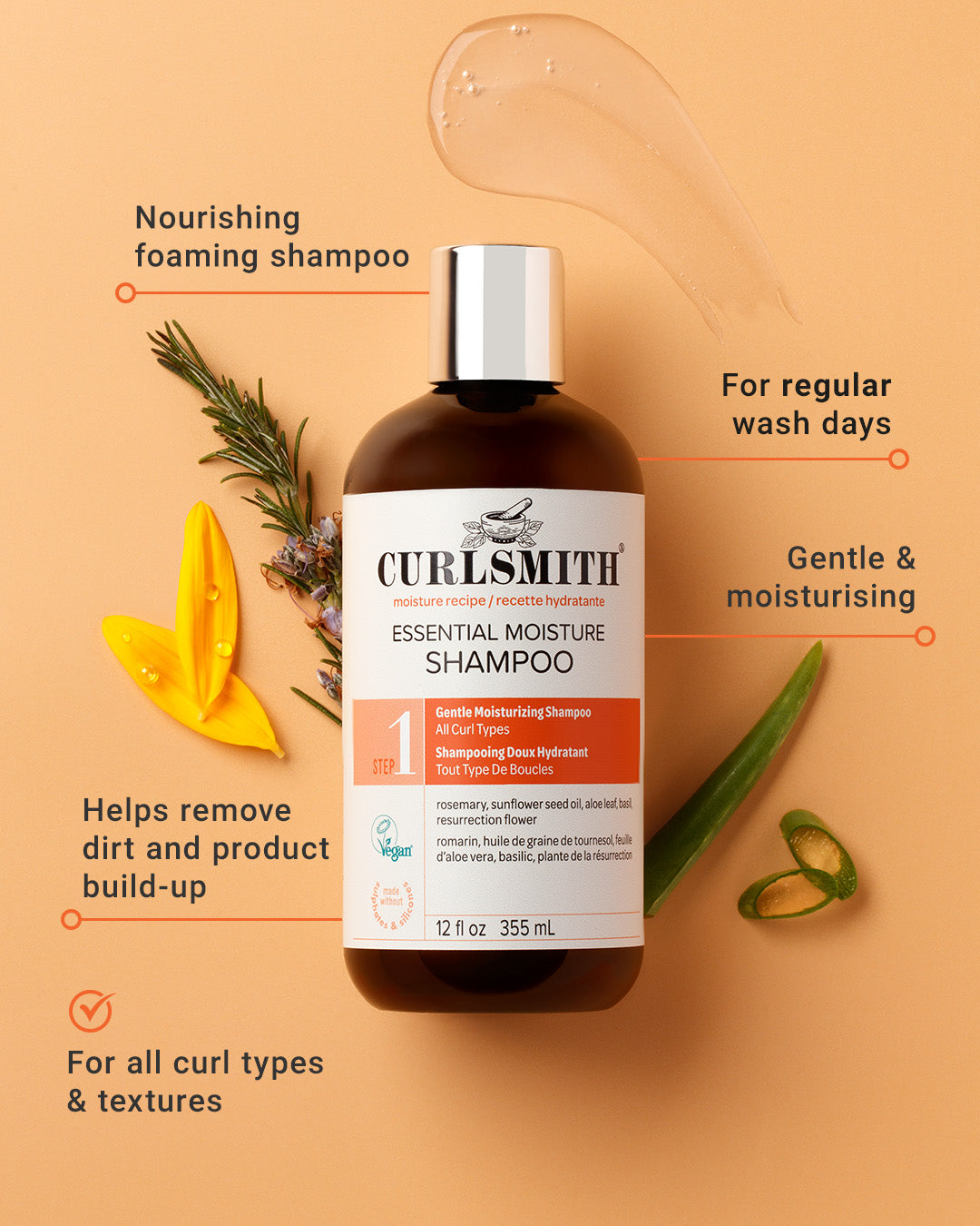 Švelnus drėkinamasis šampūnas Essential Moisture Cleanser