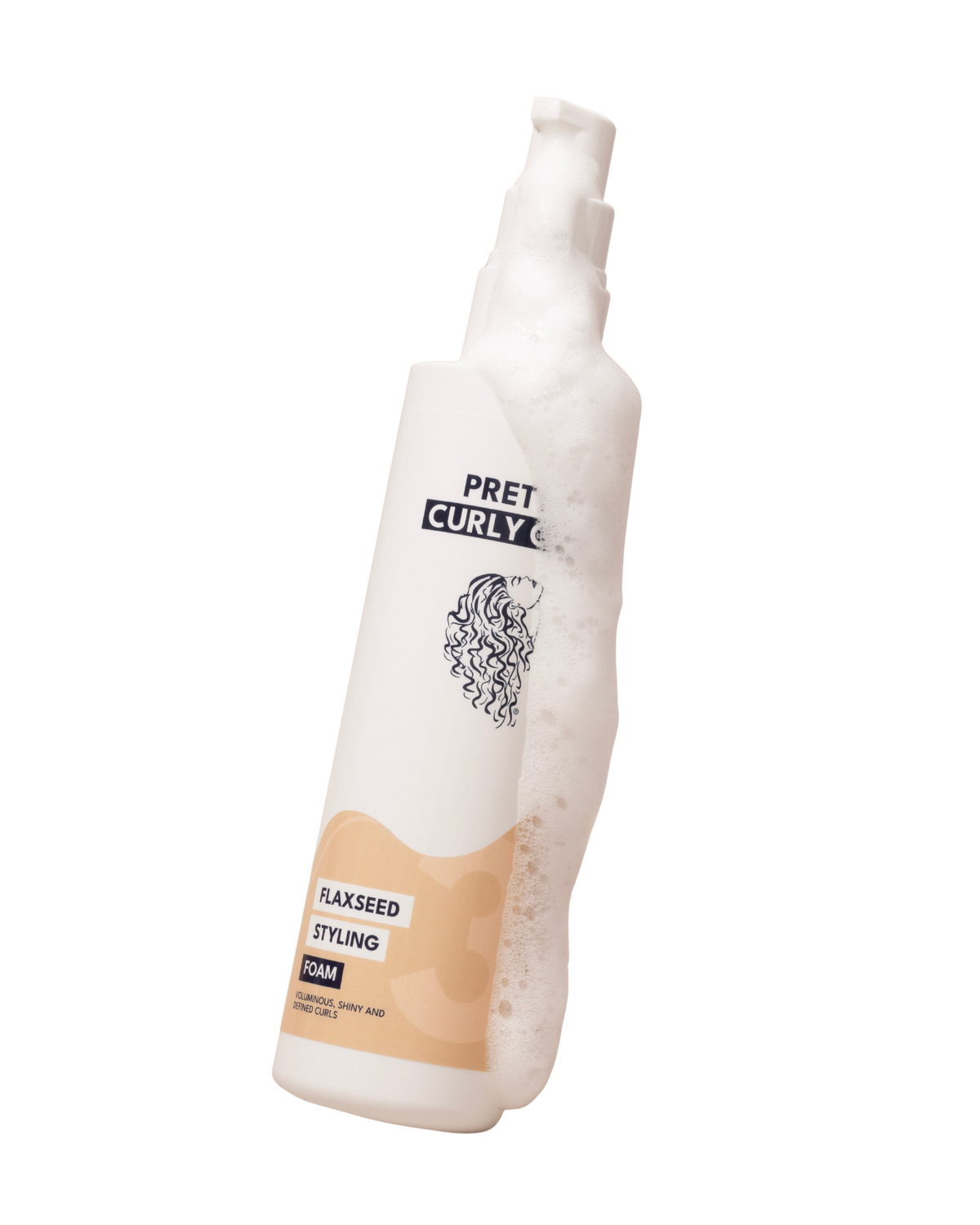 Linų sėmenų putos apimčiai Flaxseed Styling Foam