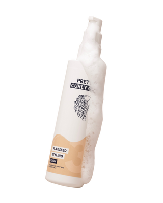 Linų sėmenų putos apimčiai Flaxseed Styling Foam