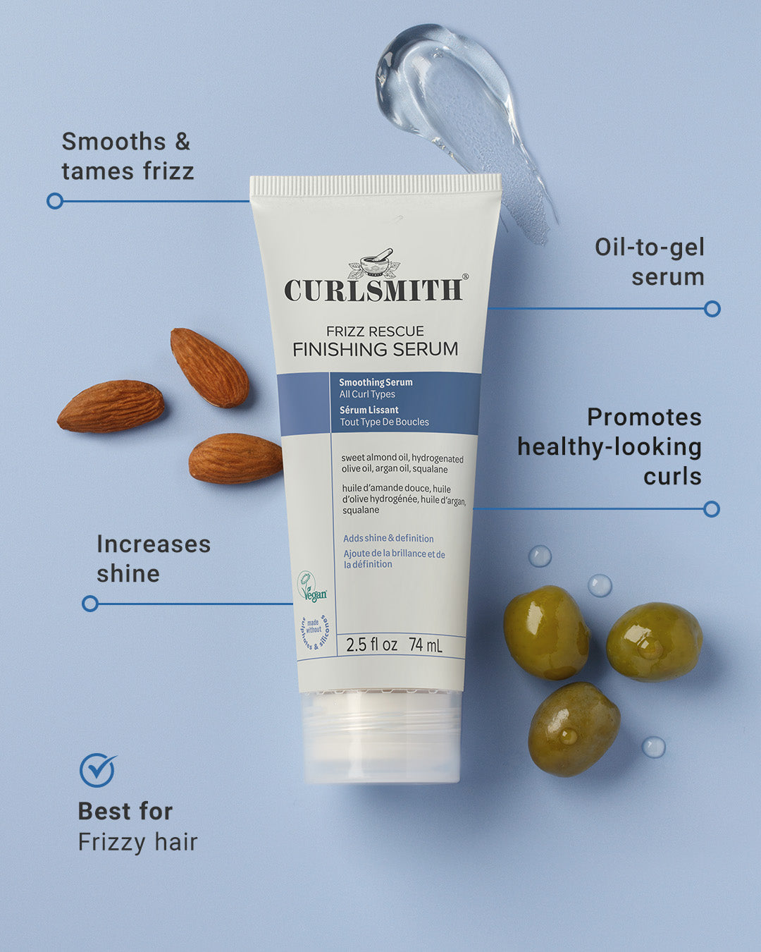 Garbanas glotninantis serumas Frizz Rescue Finishing Serum