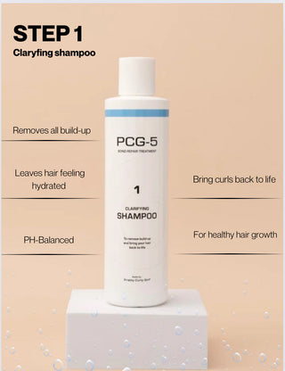 PCG-5 Clarifying Shampoo 250 ml giliai valantis šampūnas garbanotiems plaukams