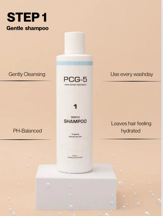 PCG-5 Gentle Shampoo 250 ml švelnus drėkinantis šampūnas garbanotiems plaukams
