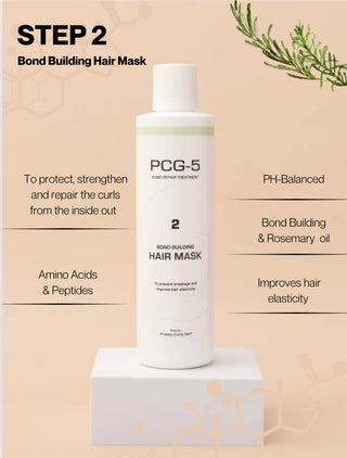 PCG-5 Bond Building Hair Mask 250 ml atkuriamoji kaukė su peptidais garbanotiems plaukams