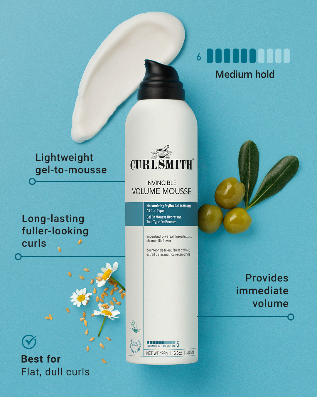 Apimties išvaizdą suteikiančios putos Invincible Volume Mousse