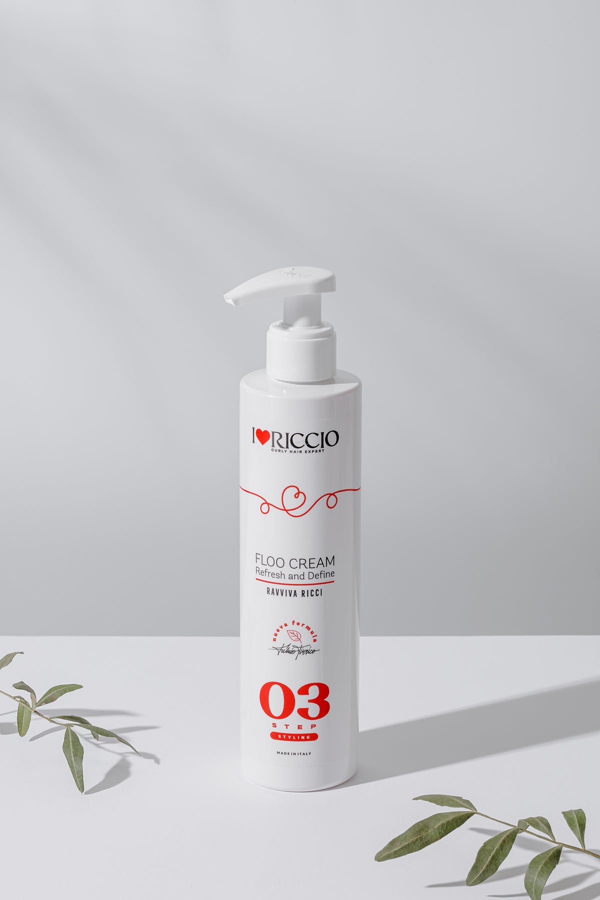 Nenuplaunamas kondicionierius-atgaivintojas I Love Riccio Floo Cream® Refresh & Leave-in Cream