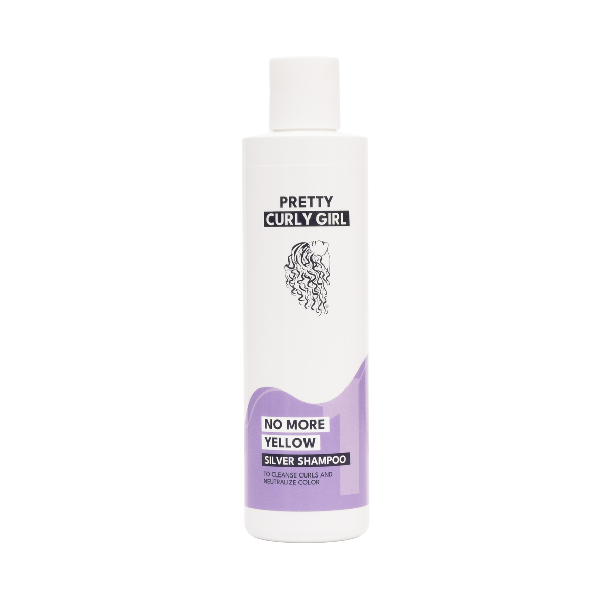 Violetinis šampūnas garbanotiems plaukams No More Yellow Silver Shampoo 250 ml