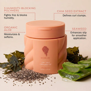 Vidutinės fiksacijos gelis su čija sėklomis Chia Seed Clumping Gel