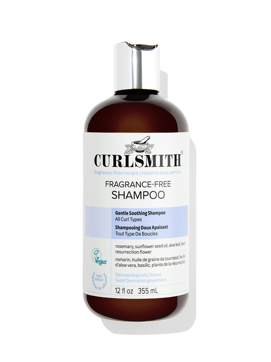 Švelnus, be pridėtinių kvapiklių šampūnas visų tipų garbanoms Fragrance-Free Shampoo