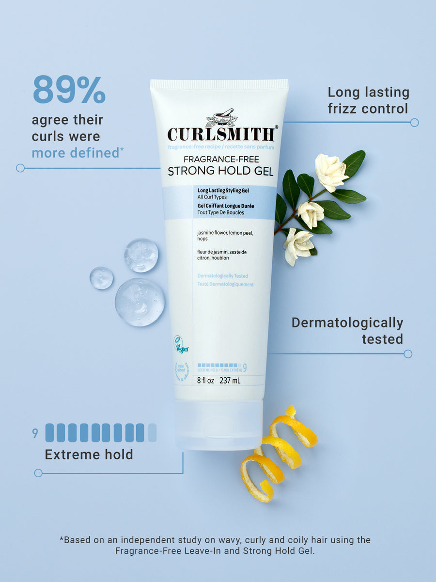 Be pridėtinių kvapiklių stiprios fiksacijos gelis garbanoms - Curlsmith Fragrance‑Free Strong Hold Gel