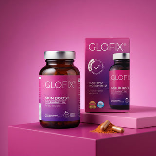 Maisto papildas GLOFIX® vitaminai, mineralai, antioksidantai odai ir plaukams ir gerai savijautai„SKIN BOOST“