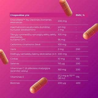 Maisto papildas GLOFIX® vitaminai, mineralai, antioksidantai odai ir plaukams ir gerai savijautai„SKIN BOOST“